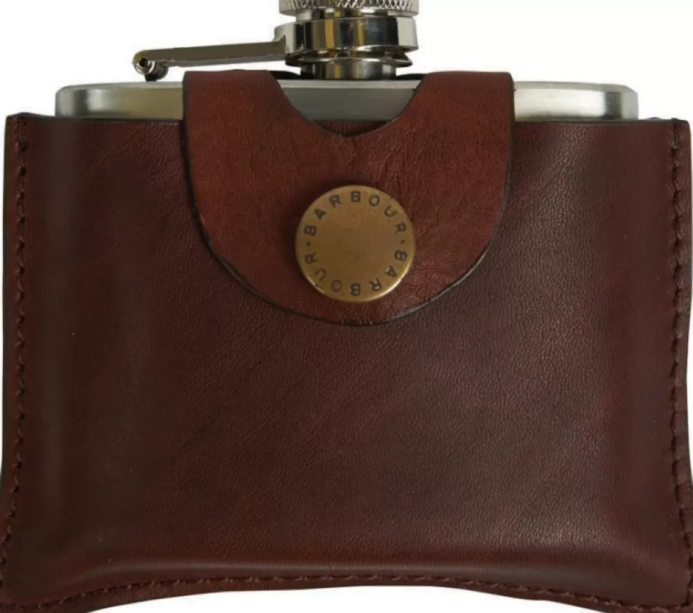 Taskumatit | Barbour 4Oz Hinged Hipflask -Taskumatti, Ruskea