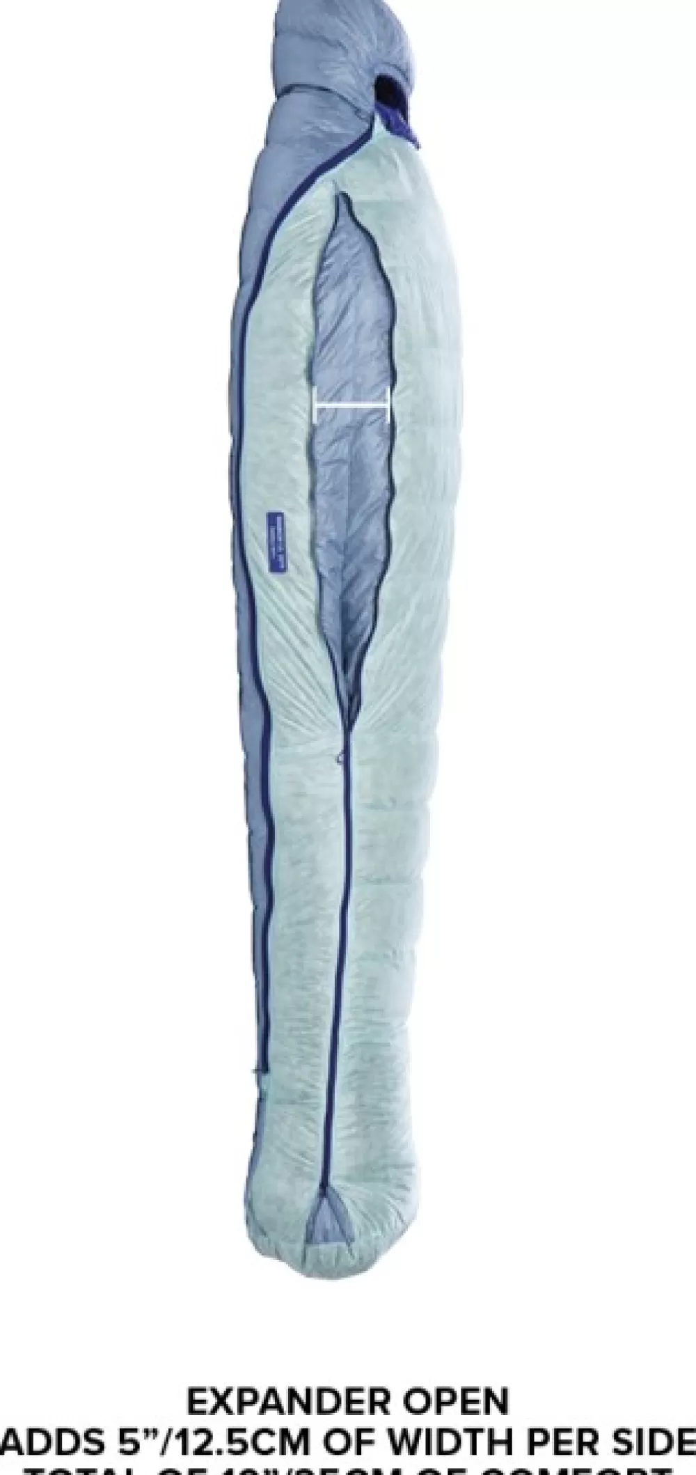Kolmen Vuodenajan Makuupussit | Big Agnes Torchlight Ul 20 850 Downtek Naisten Makuupussi, Petite, Sininen (Oikeakatinen)