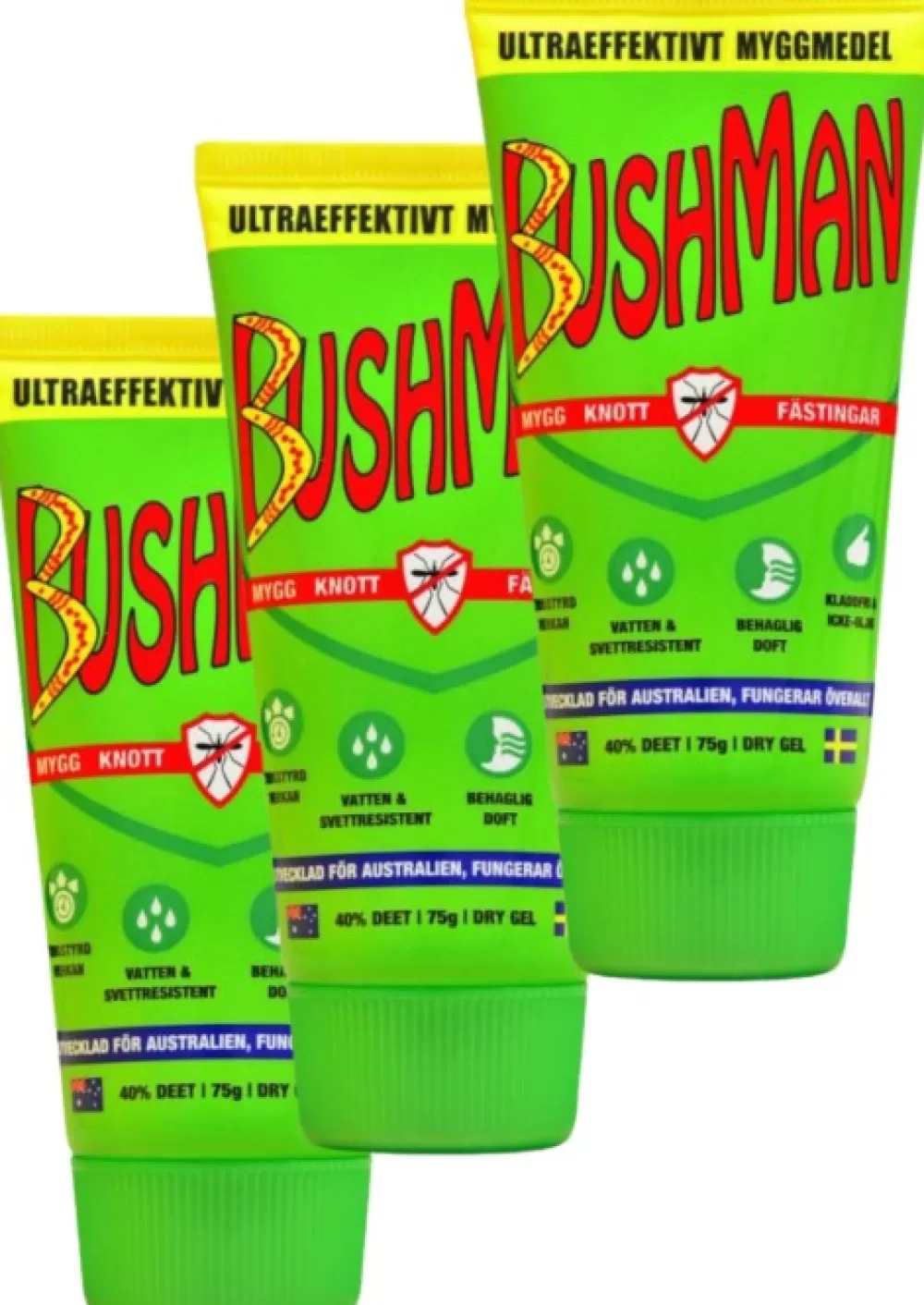 Hyönteisiä Vastaan | Bushman Drygel 75Ml 3-Pack