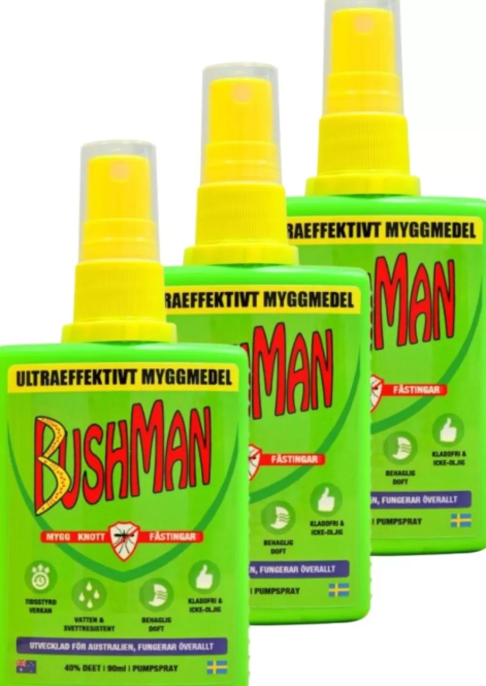 Hyönteisiä Vastaan | Bushman Pumpspray 90Ml 3-Pack