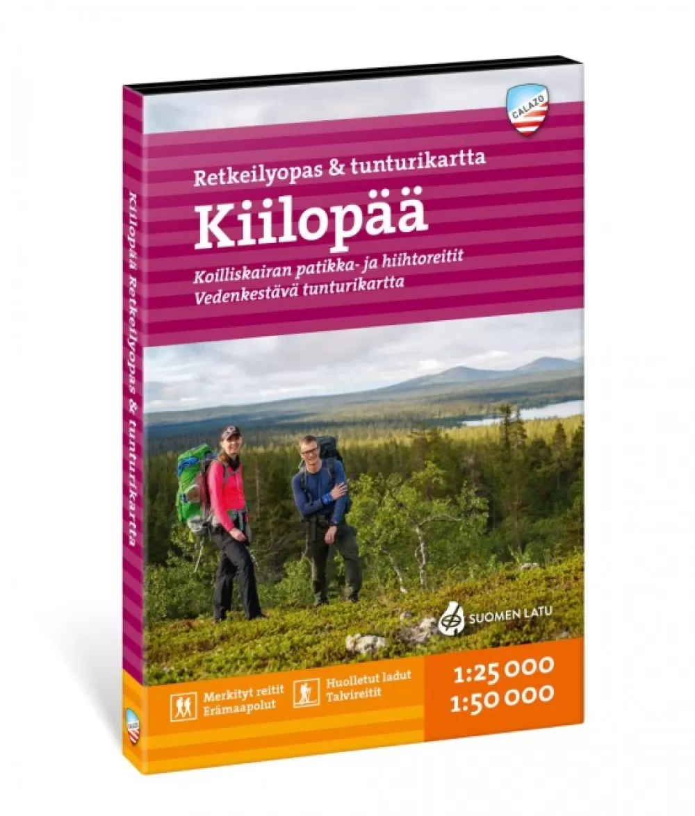 Kirjat Ja Kartat | Calazo Kiilopaa - Retkeilyopas & Tunturikartta 1:25 000