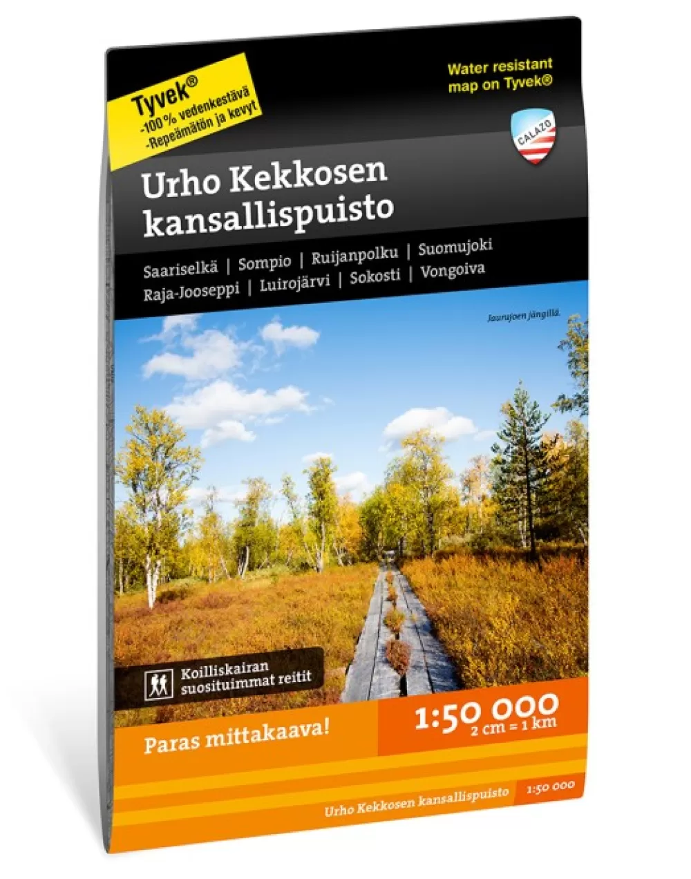 Kirjat Ja Kartat | Calazo Urho Kekkosen Kansallispuisto 1:50 000