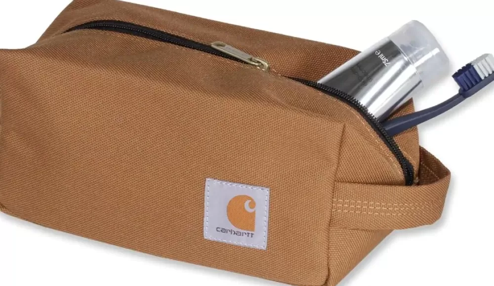 Carhartt Workwear Toilettilaukut>Carhartt Travel Kit Pieni Sailytyslaukku, Vaaleanruskea