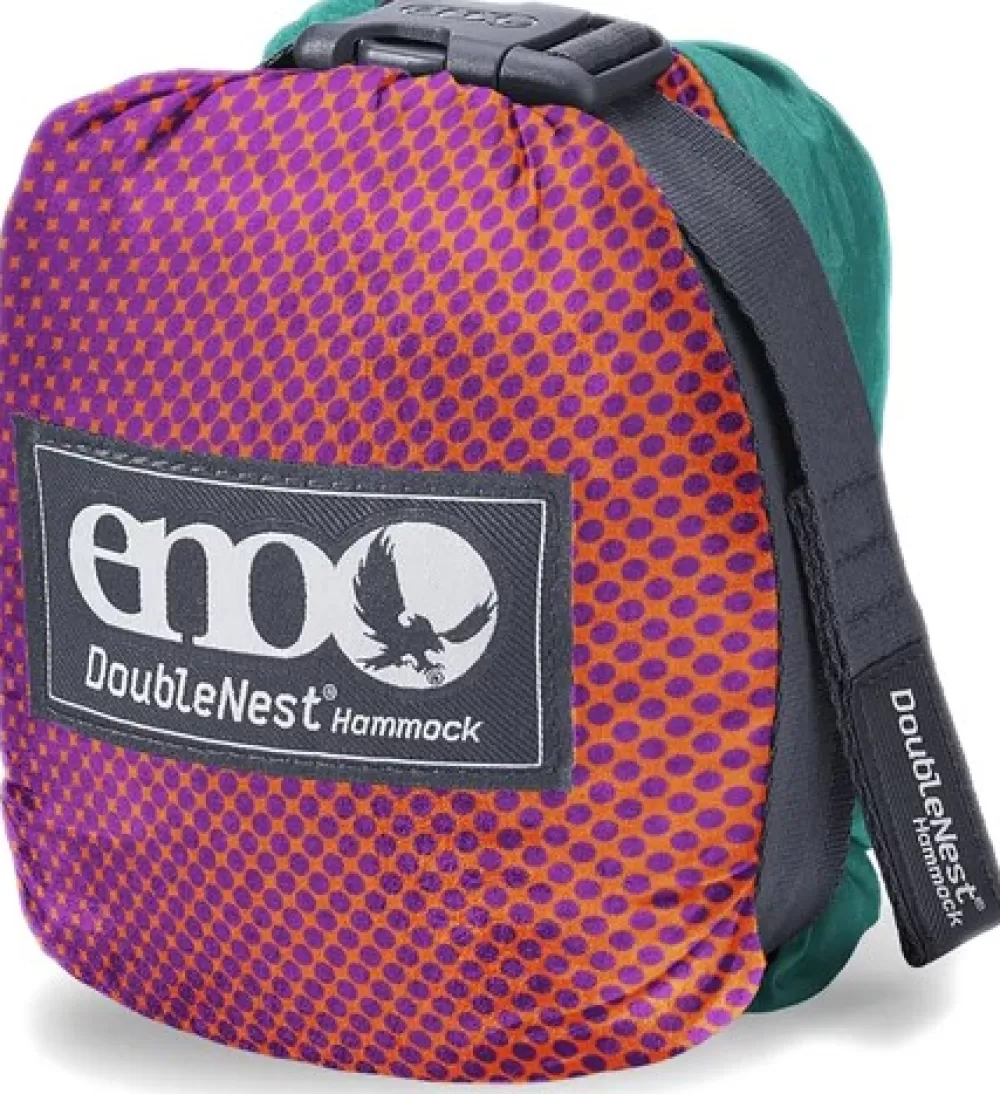 Riippumatot | Eno Hammock Eno Doublenest Bluesign Print Kahden Hengen Riippumatto, Fade/Seaglass