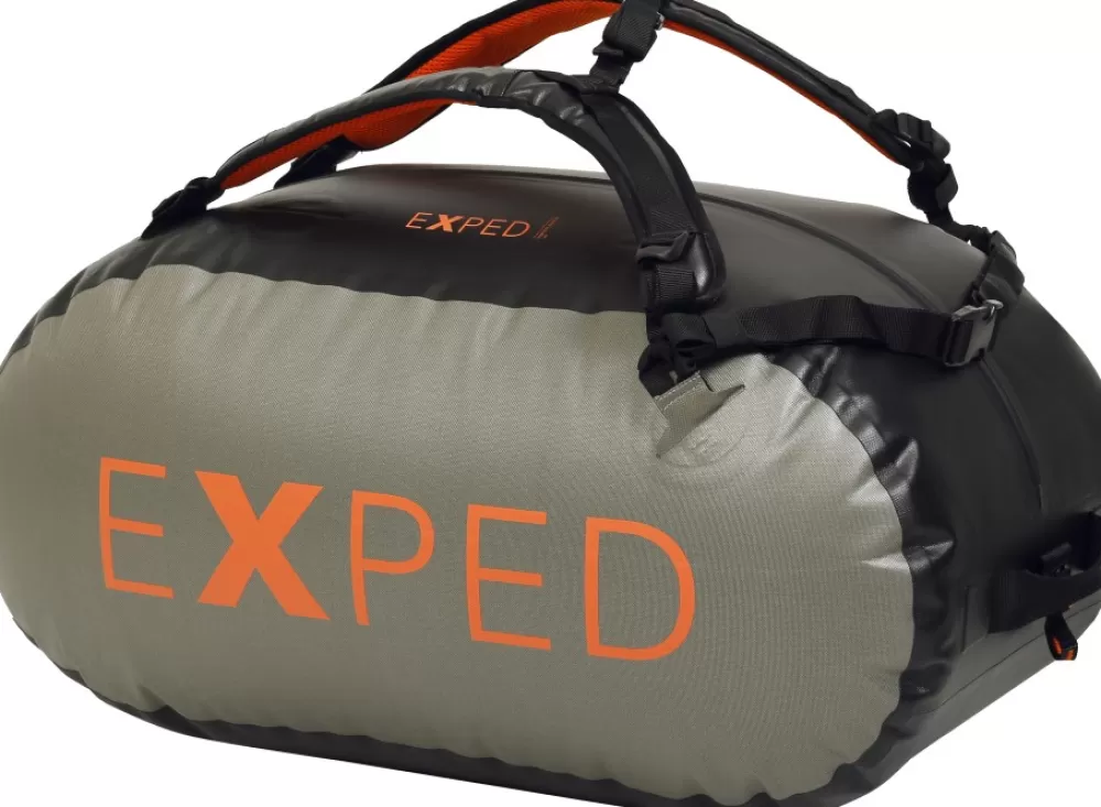 Exped Vedenpitävät Reput> Tempest 100 Varustekassi, Musta/Harmaavihrea