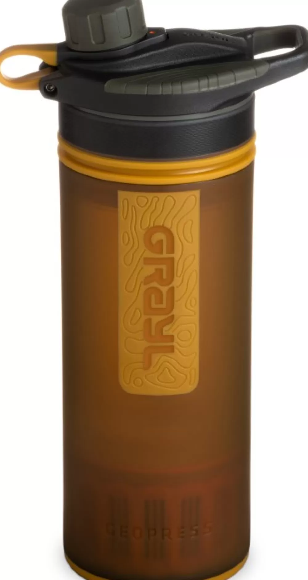 Vedenpuhdistus | Grayl Geopress Purifier Bottle Vedensuodatin, Coyote Amber