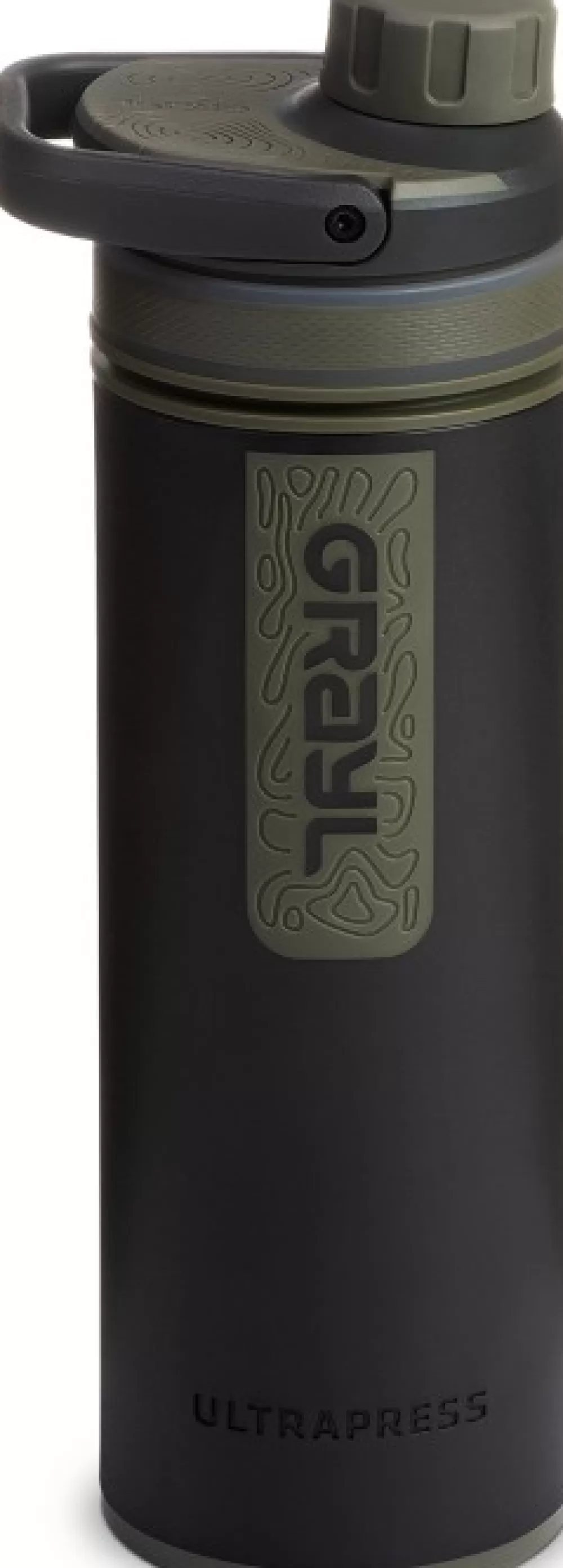 Vedenpuhdistus | Grayl Ultrapress Purifier Bottle Vedensuodatin, Camp Black