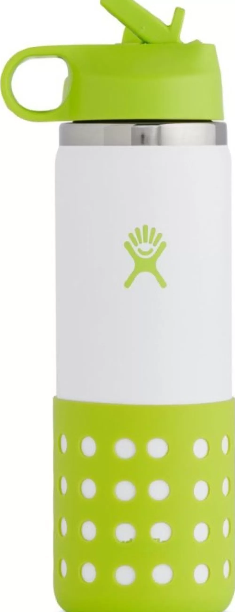 Lasten Retkeilyvarusteet | HydroFlask Wide Mouth Kids Lasten Juomapullo, 591 Ml, Vihrea