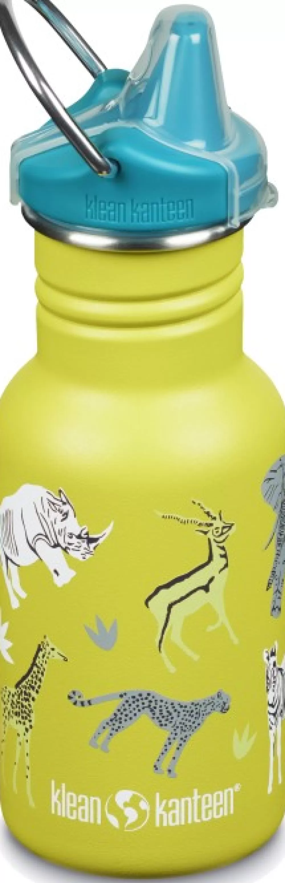 Lasten Retkeilyvarusteet | Klean Kanteen Kids Classic Narrow Juomapullo, Sippy Cap, 355 Ml, Keltainen