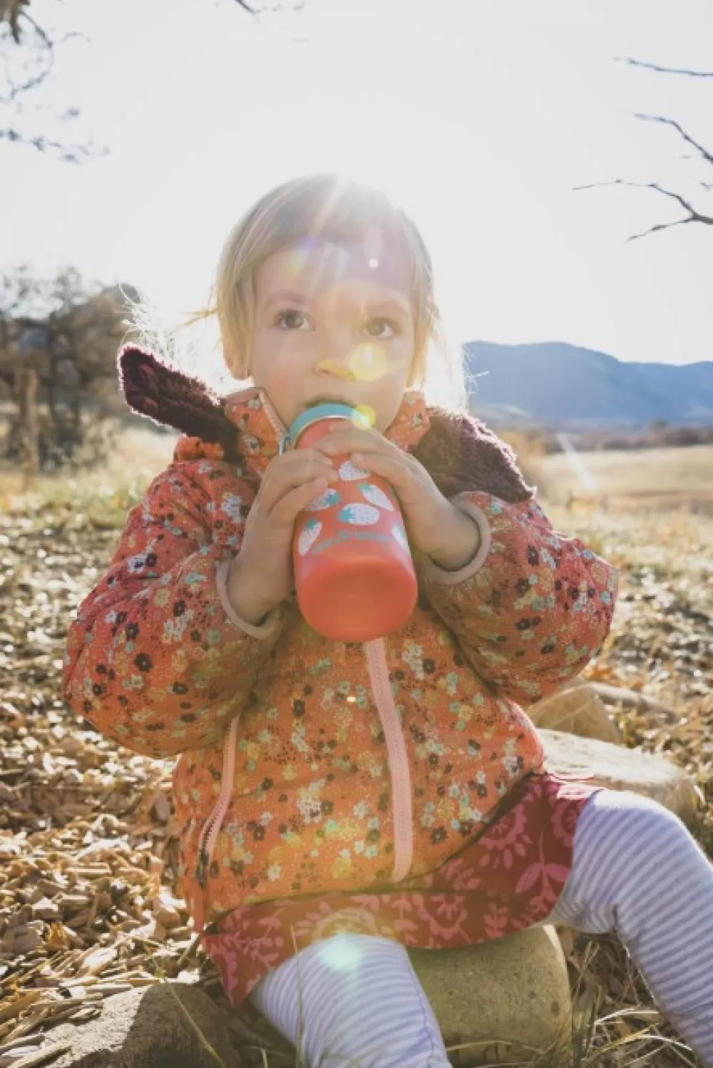 Lasten Retkeilyvarusteet | Klean Kanteen Kids Classic Narrow Juomapullo, Sippy Cap, 355 Ml, Punainen