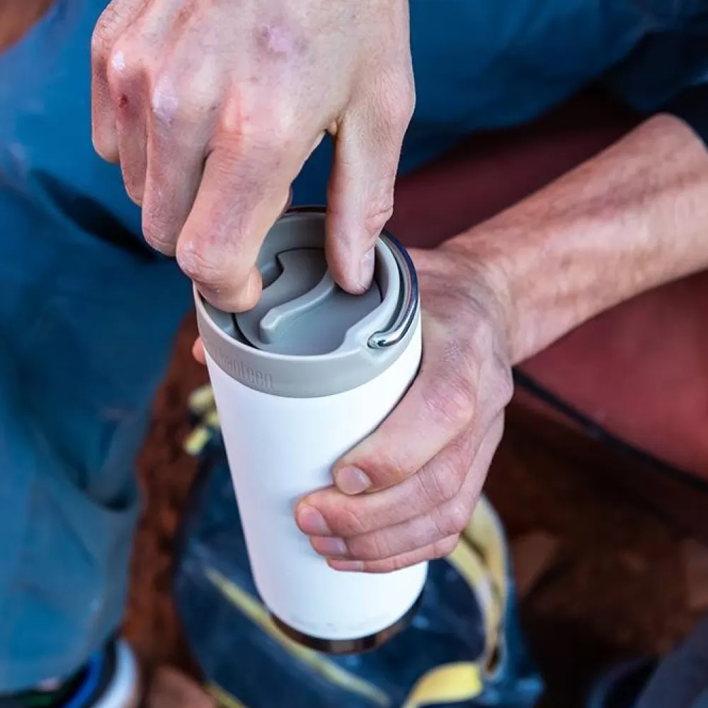 Termosmukit | Klean Kanteen Tkwide 473Ml With Wide Cafe Cap Brushed Stainless