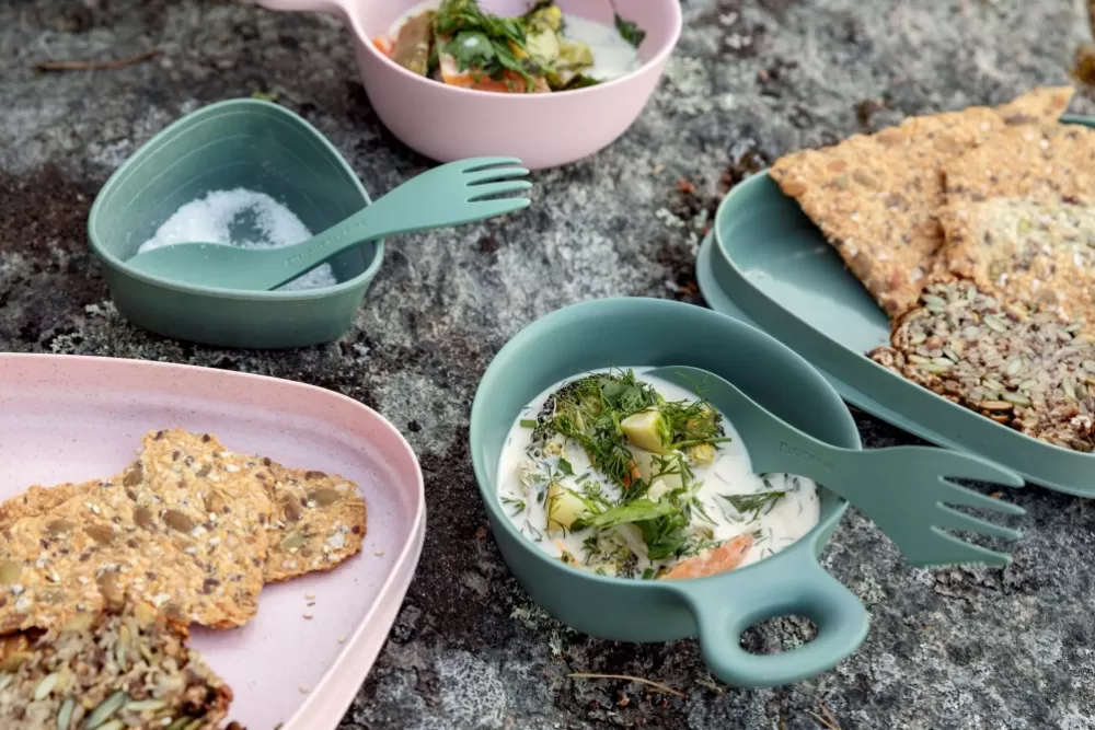 Astiat Ja Ruokailuvälineet | Light My Fire Outdoor Mealkit Bio Astiasarja, Hazy Blue