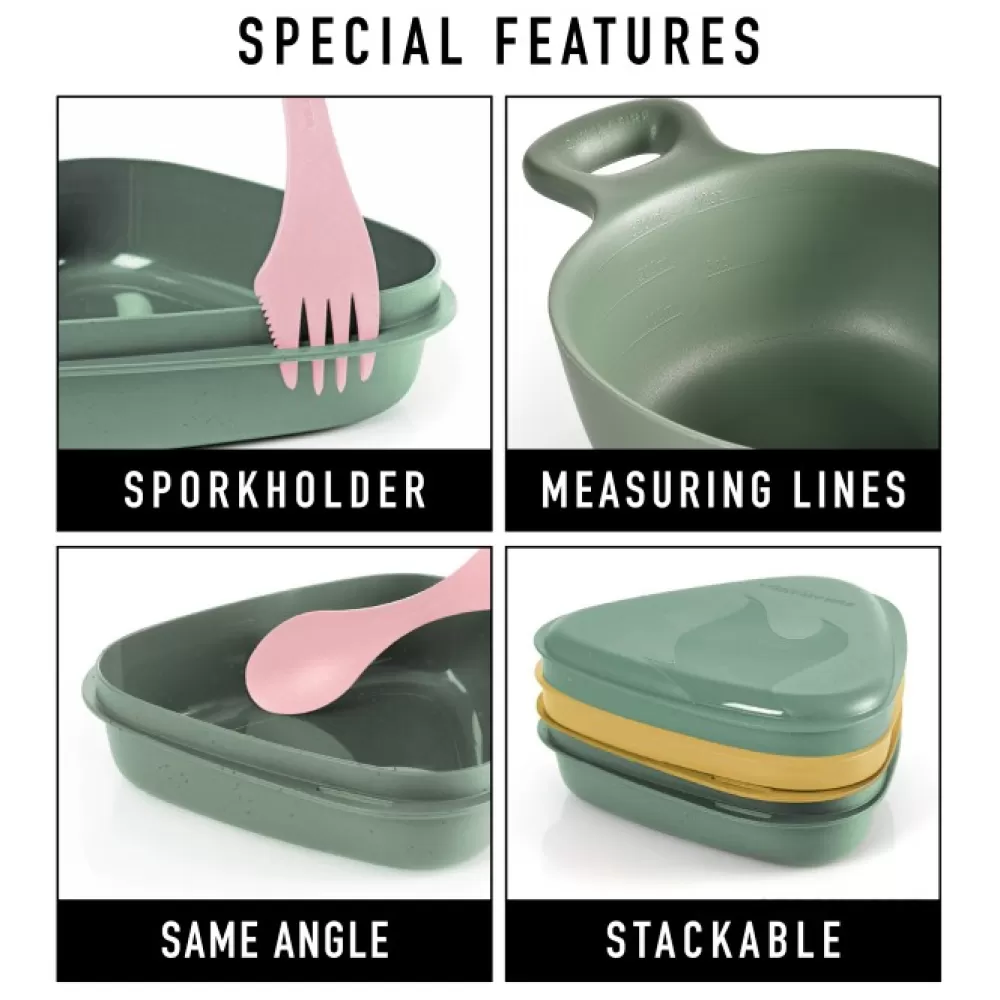 Astiat Ja Ruokailuvälineet | Light My Fire Outdoor Mealkit Bio Astiasarja, Sandy Green