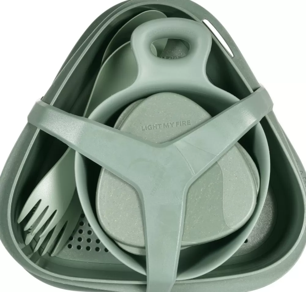 Astiat Ja Ruokailuvälineet | Light My Fire Outdoor Mealkit Bio Astiasarja, Slaty Black