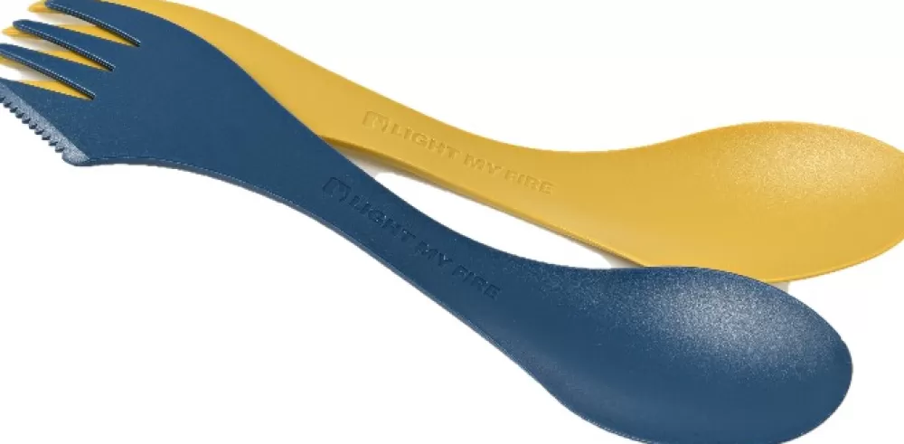 Astiat Ja Ruokailuvälineet | Light My Fire Spork Lefty Bio Musty Yellow / Hazy Blue