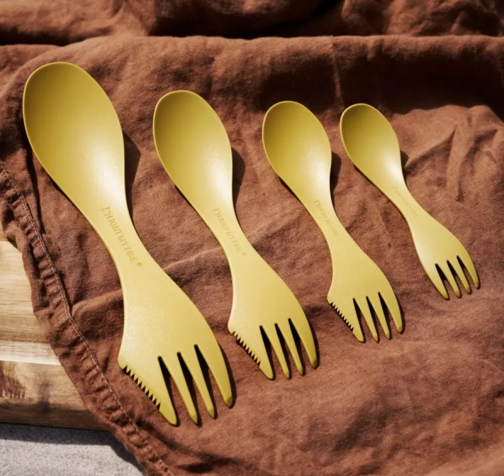 Astiat Ja Ruokailuvälineet | Light My Fire Spork Medium Bio 2-Pack Rusty Orange / Slaty Black