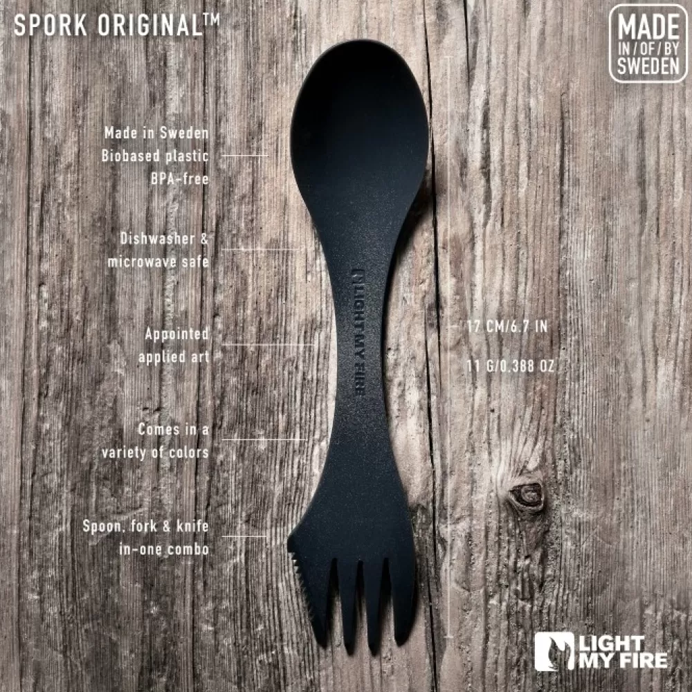 Astiat Ja Ruokailuvälineet | Light My Fire Spork Original Bio 2-Pack Musty Yellow / Hazy Blue