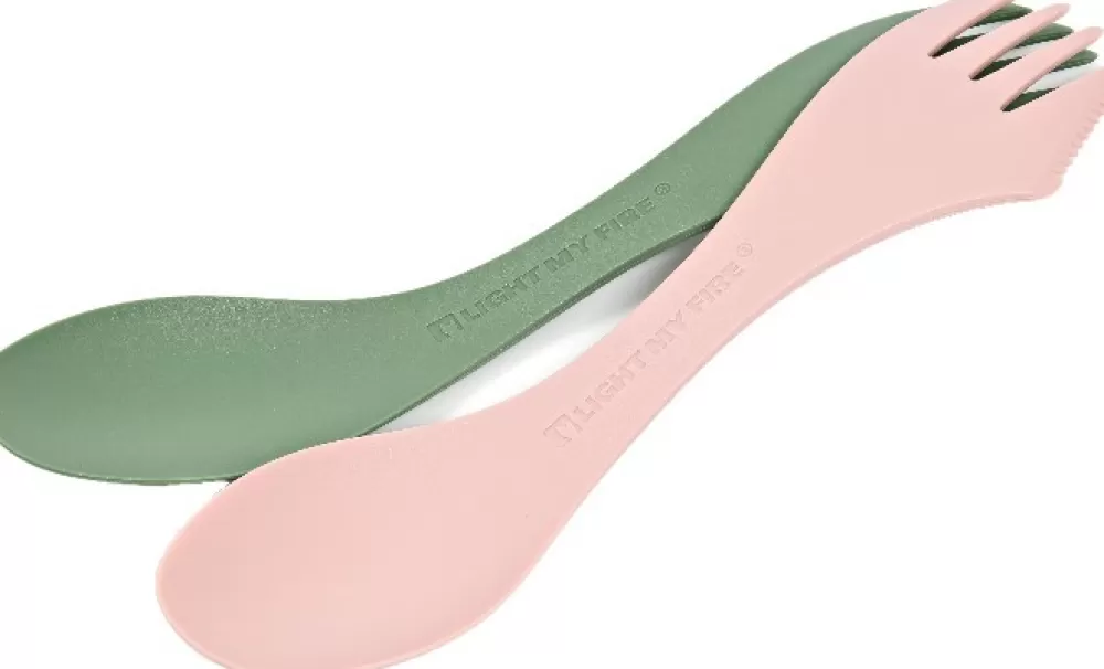 Astiat Ja Ruokailuvälineet | Light My Fire Spork Original Bio 2-Pack Sandy Green / Dusty Pink