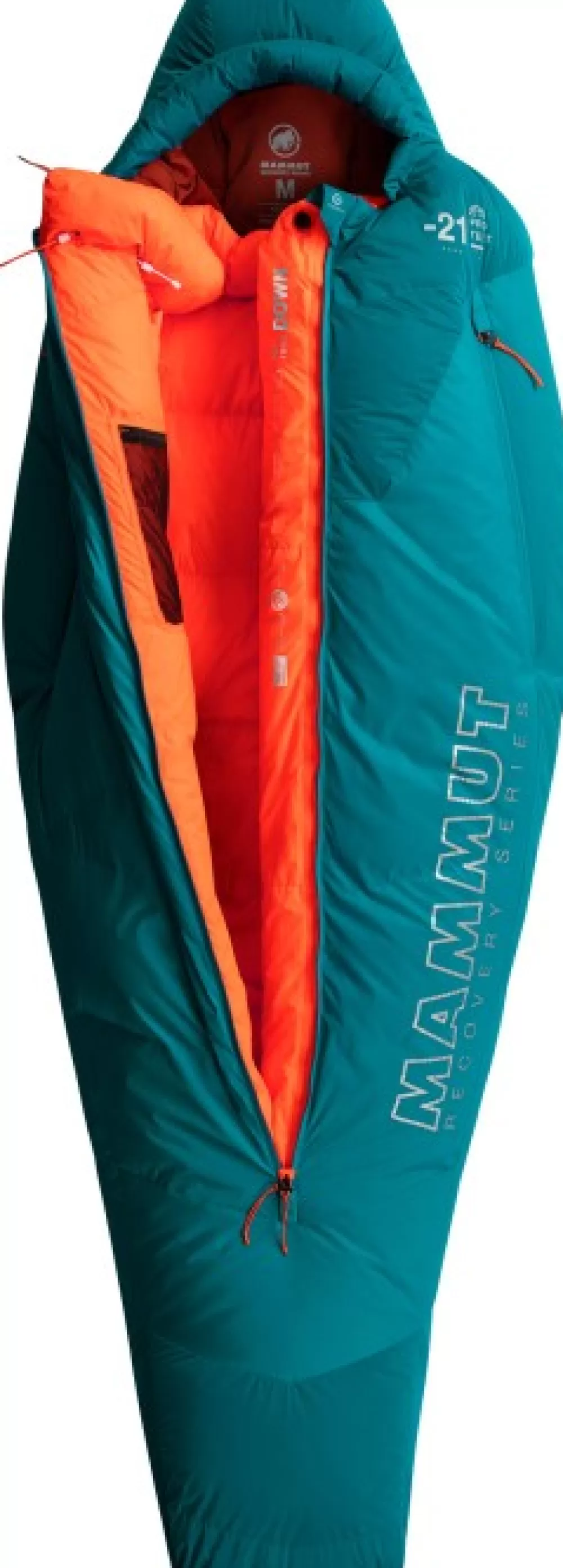 Syys- Ja Talvimakuupussit | Mammut Protect -Naisten Untuvamakuupussi Max. 180Cm, -21°C (Petrol)