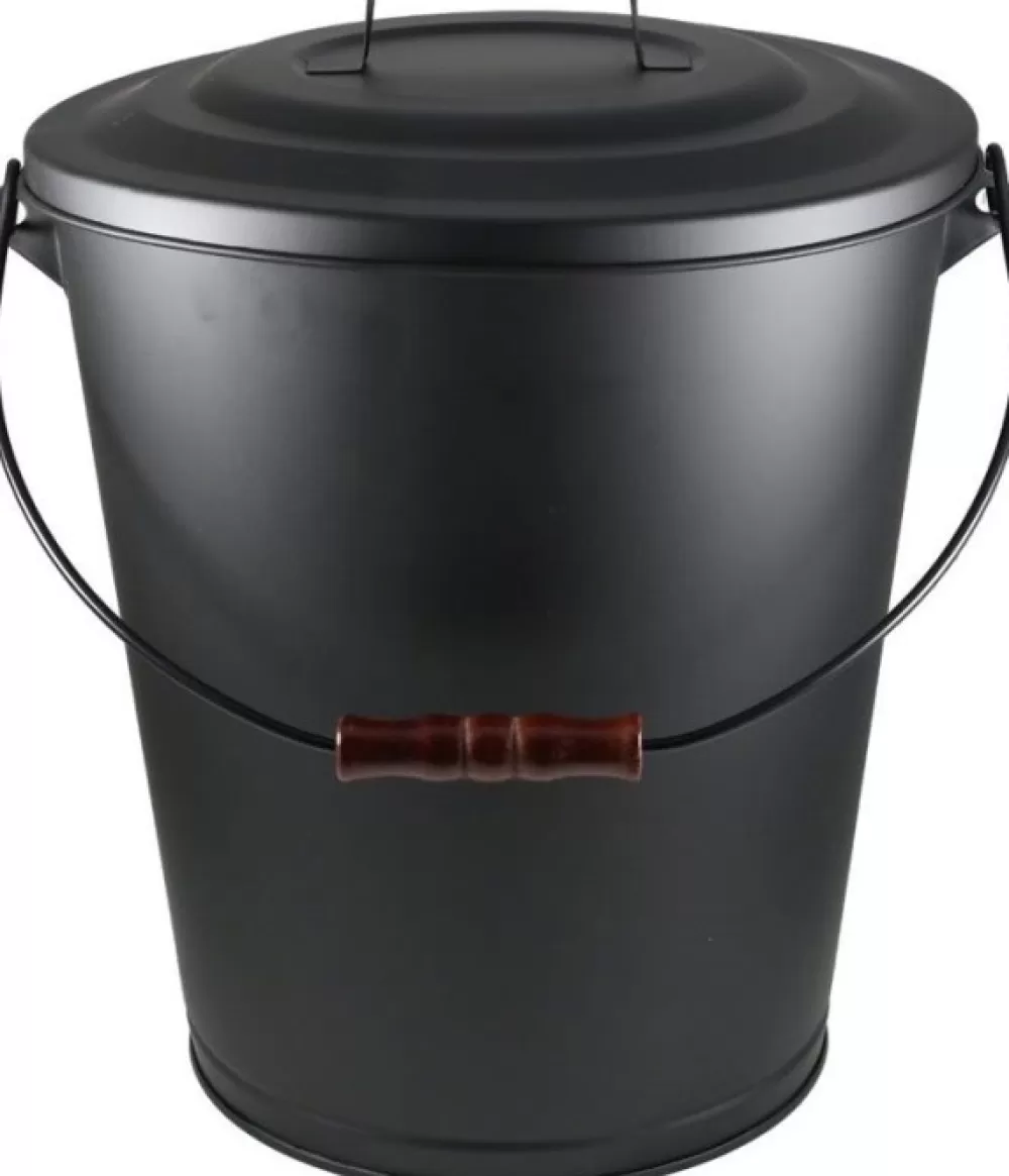 Grillaaminen | Muurikka Behallare For Aska Med Lock, Stal/Zink, 25L