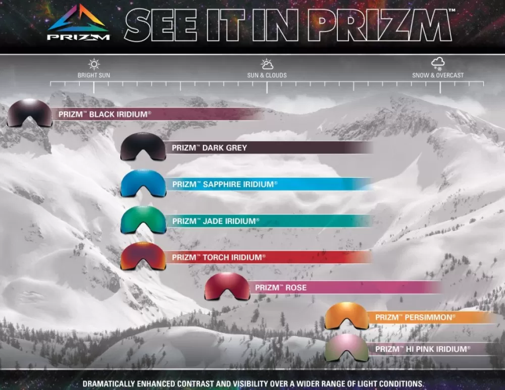 Suojalasit Ja Laskettelukypärät | Oakley Flight Tracker Xm Matte Black Prizm Snow Persimmon, M