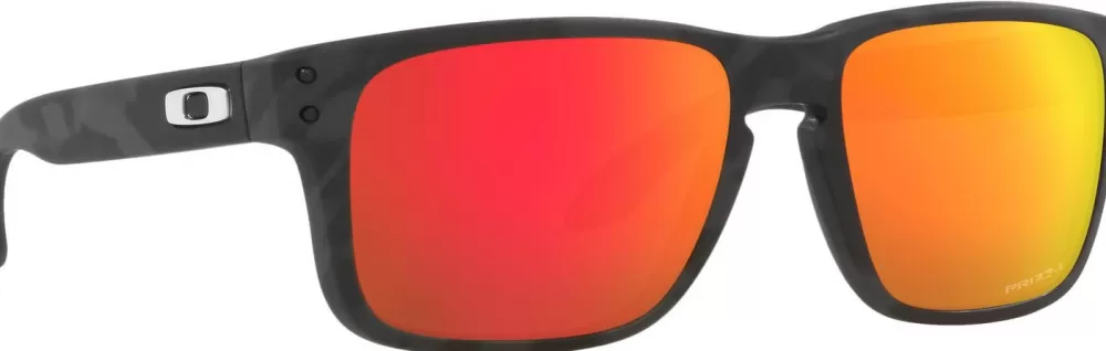 Lasten Retkeilyvarusteet | Oakley Holbrook Xs Matte Black Camo Prizm Ruby Lasten Aurinkolasit