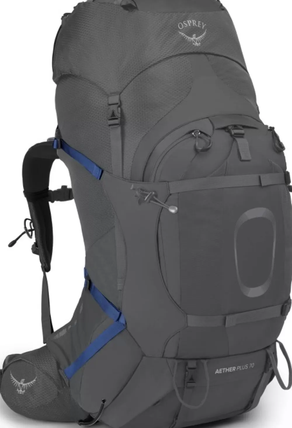 Osprey 50 - 75 Litraa> Aether Plus 70 Rinkka, Eclipse Grey