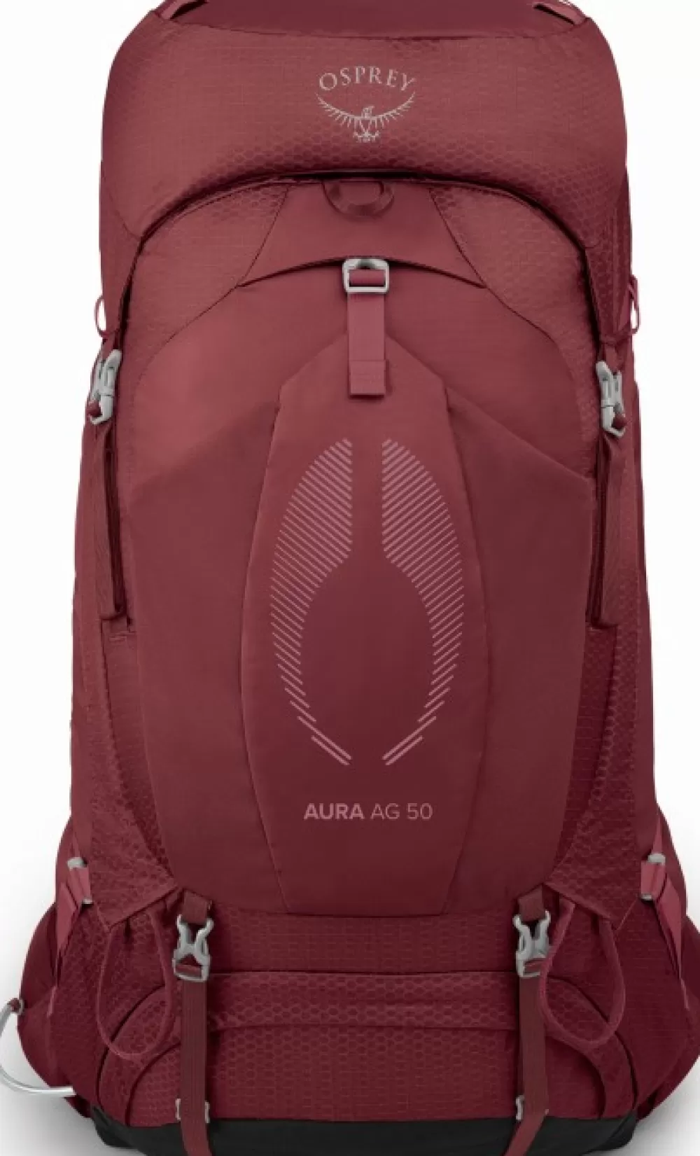 Osprey 50 - 75 Litraa> Aura Ag 50 Naisten Rinkka, Berry Sorbet Red
