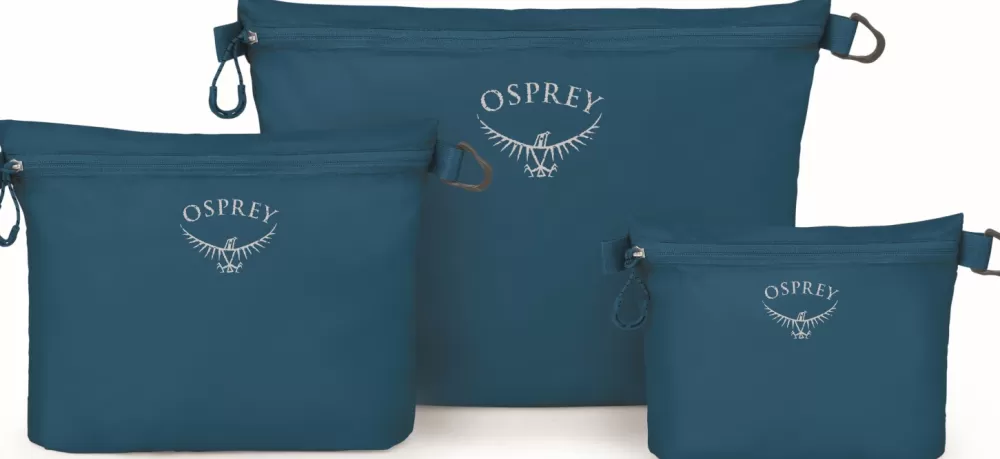 Osprey Suojapussit Ja Kotelot> Zipper Sack Set Pakkauspussit, 3 Kpl, Petrooli