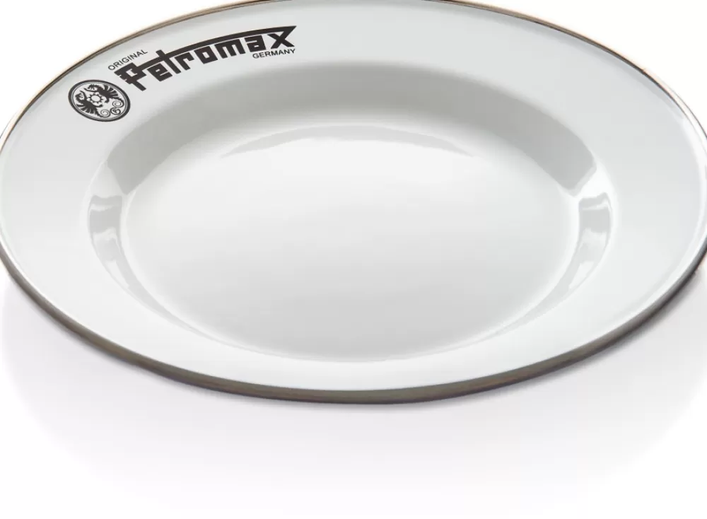 Astiat Ja Ruokailuvälineet | Petromax Enamel Plates 22 Cm White 2-Pack