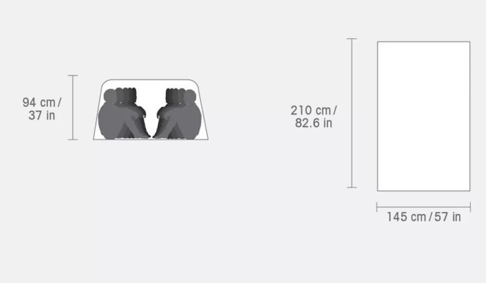 Teltat | Rab Equipment Rab Group Shelter 8-10 Person Myrskysuoja, Oranssi