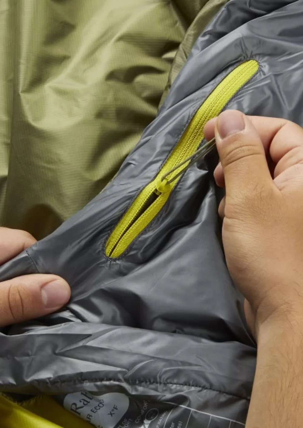 Kevät- Ja Kesämakuupussit | Rab Equipment Rab Solar Eco 0 Makuupussi, Pitka Malli, 5°C Chlorite Green