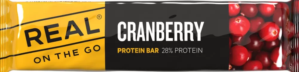 Retkiruoat | REAL On The Go Protein Bar Cranberry Proteiinipatukka