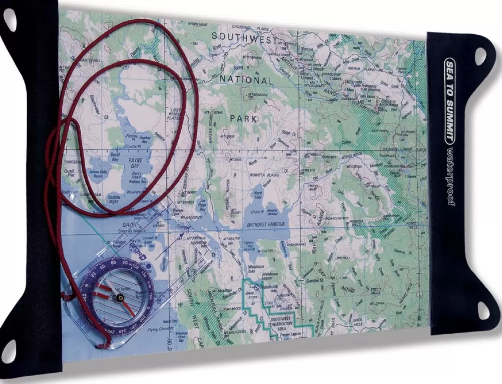 Sea to Summit Suojapussit Ja Kotelot> Map Case Tpu Waterproof Medium 28X33 Cm