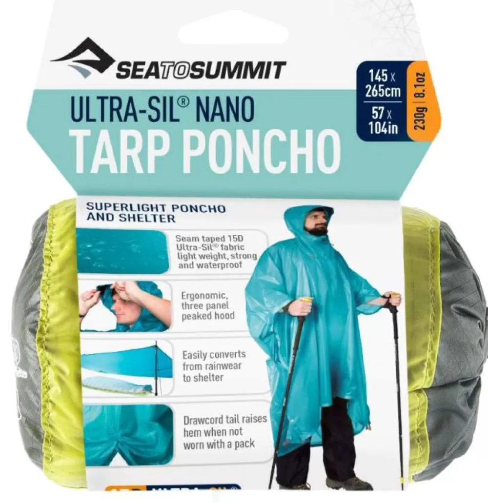Tarpit Ja Laavukankaat | Sea to Summit Tarp Poncho 15D Ultra-Sil Nano 145X265 Cm Lime