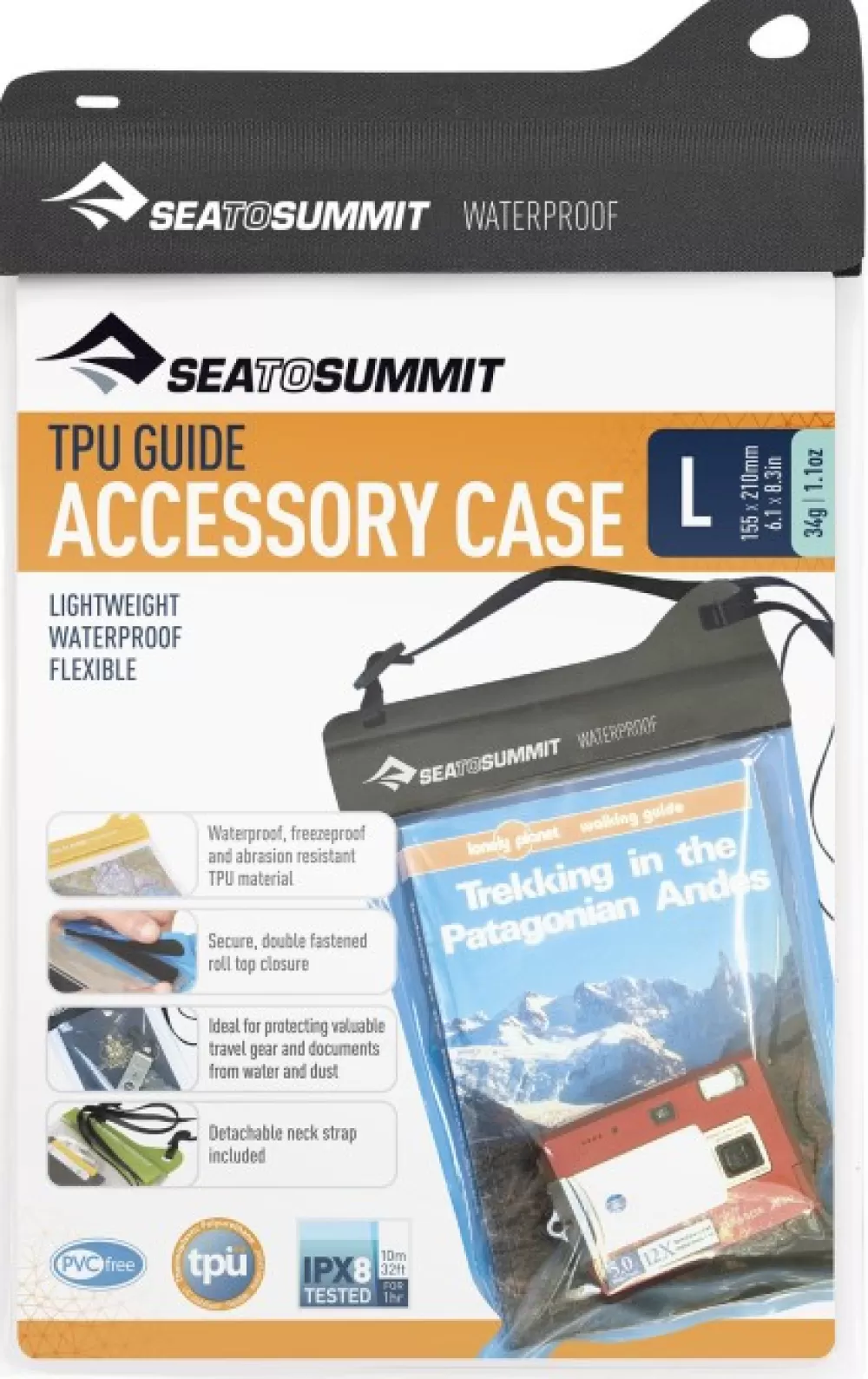 Sea to Summit Suojapussit Ja Kotelot> Tpu Accessory Case Waterproof Large 215X150 Mm
