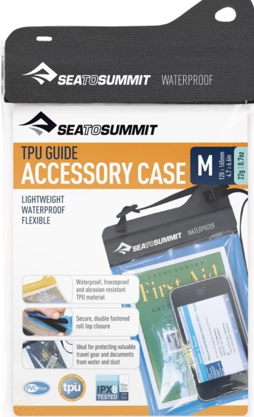 Sea to Summit Suojapussit Ja Kotelot> Tpu Accessory Case Waterproof Medium 165X120 Mm