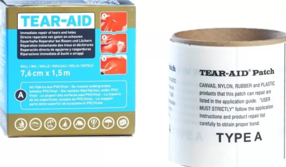 Tear-Aid Reppujen Ja Laukkujen Tarvikkeet> Type A Roll 7,6 Cm X 1,5 M Korjausteippi